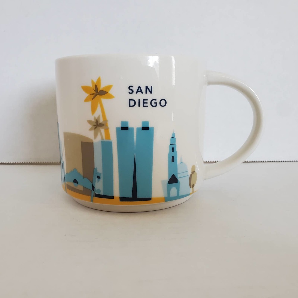 Starbucks Coffee Cups Mug San Diego Destination "You are here" 14 oz